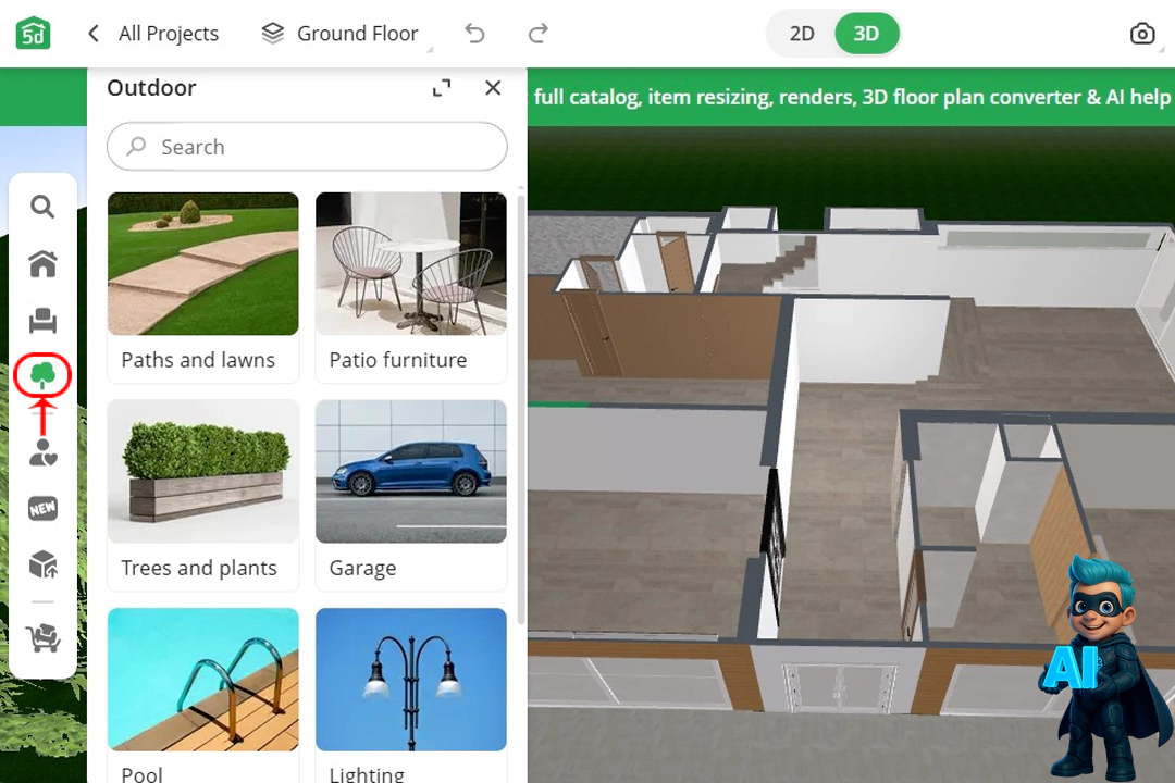 3 هوش مصنوعی برای نقشه کشی ساختمان رایگان! 20 چجوری از Planner 5D استفاده کنیم؟