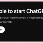 Unable to start ChatGPT در اکستنشن چت جی پی تی