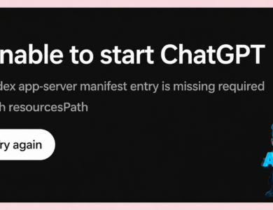 Unable to start ChatGPT در اکستنشن چت جی پی تی