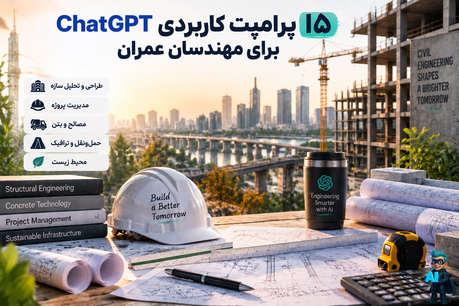 بهترین پرامپت‌های ChatGpt برای مهندسان عمران