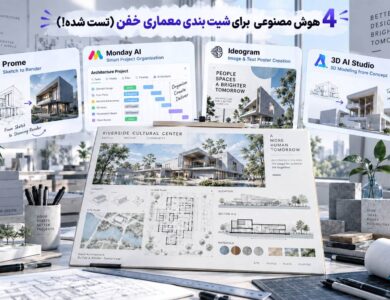 4 هوش مصنوعی برای شیت بندی معماری خفن (تست شده!)