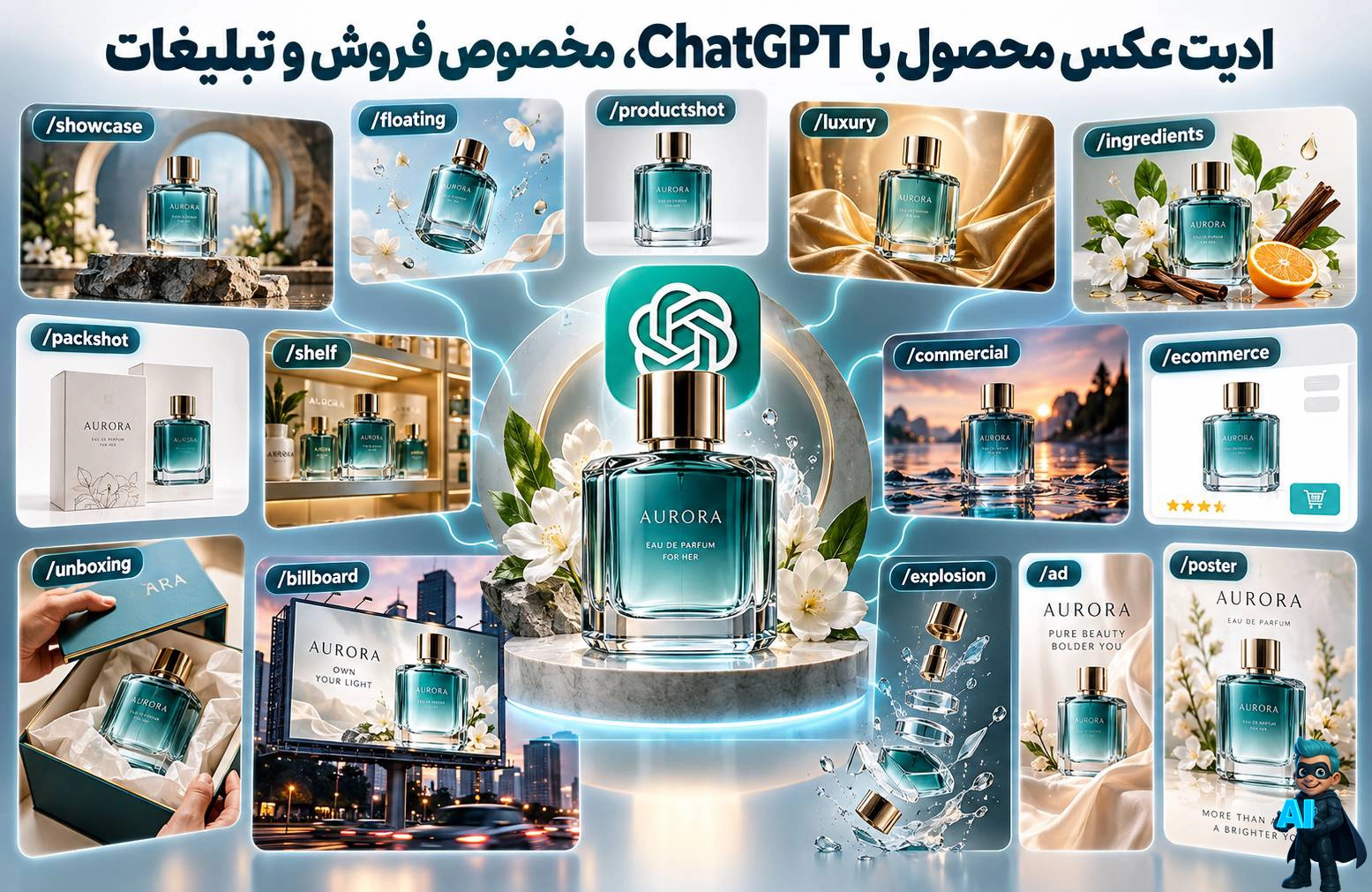ادیت عکس محصول با ChatGPT - فروش و تبلیغات
