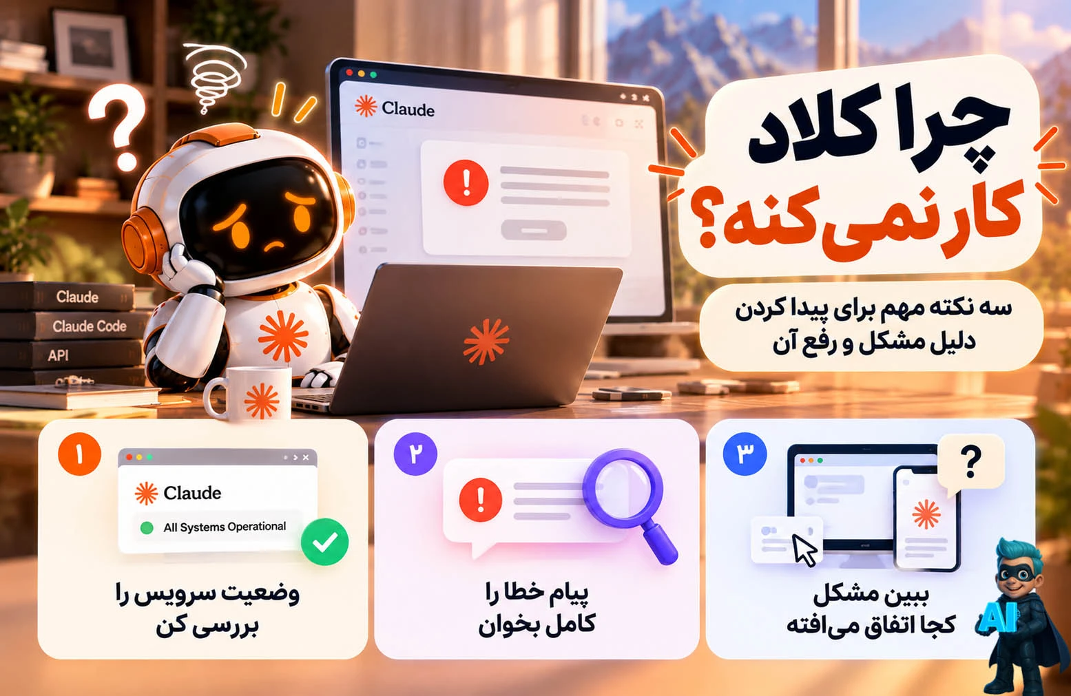 چرا کلود کار نمیکنه؟